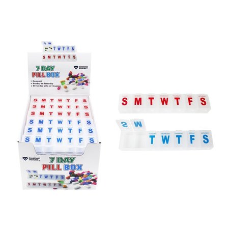 HOME PLUS Diamond Visions White Pill Organizer 7 day 01-2260